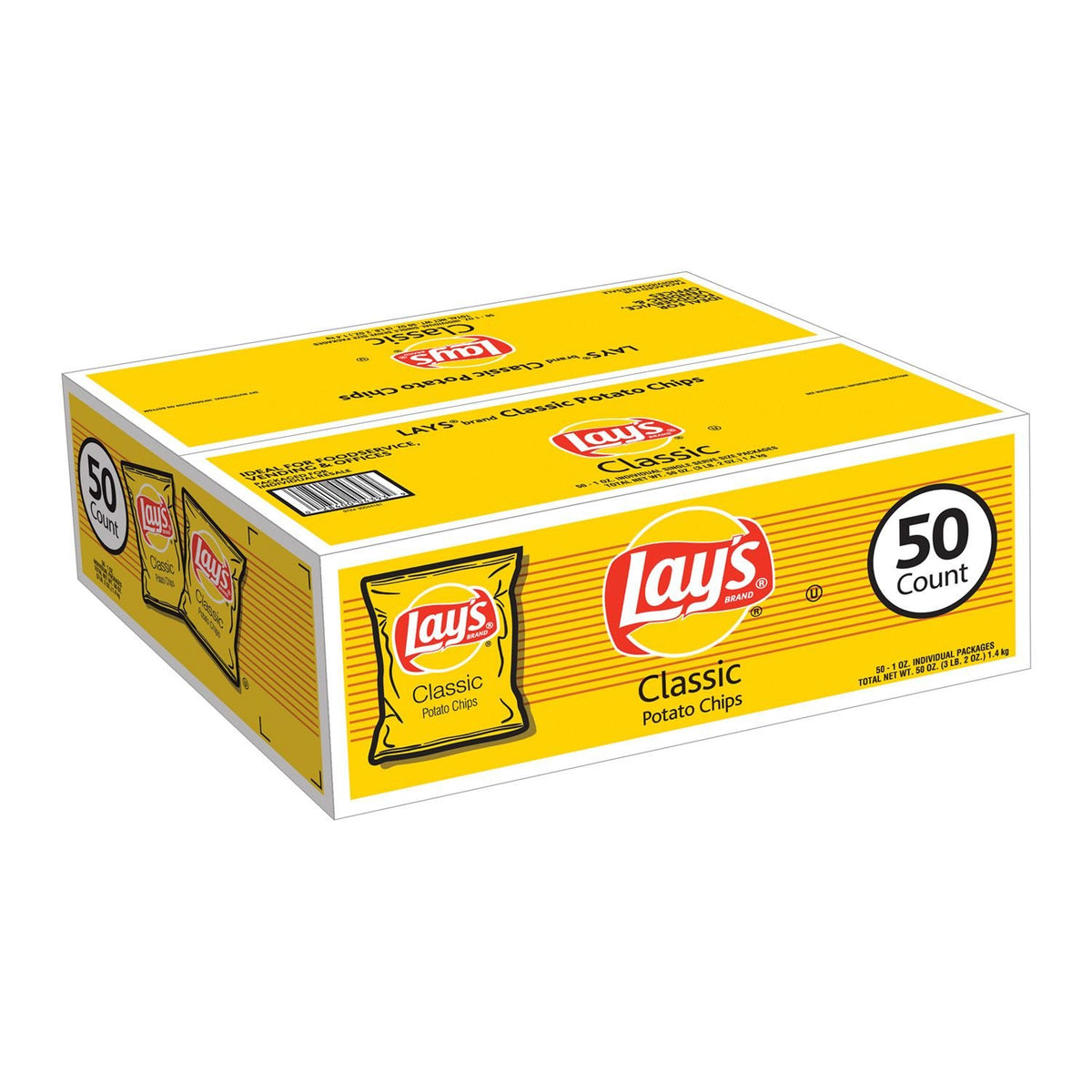 Classic Potato Chips Original Flavor 50-Count Bags