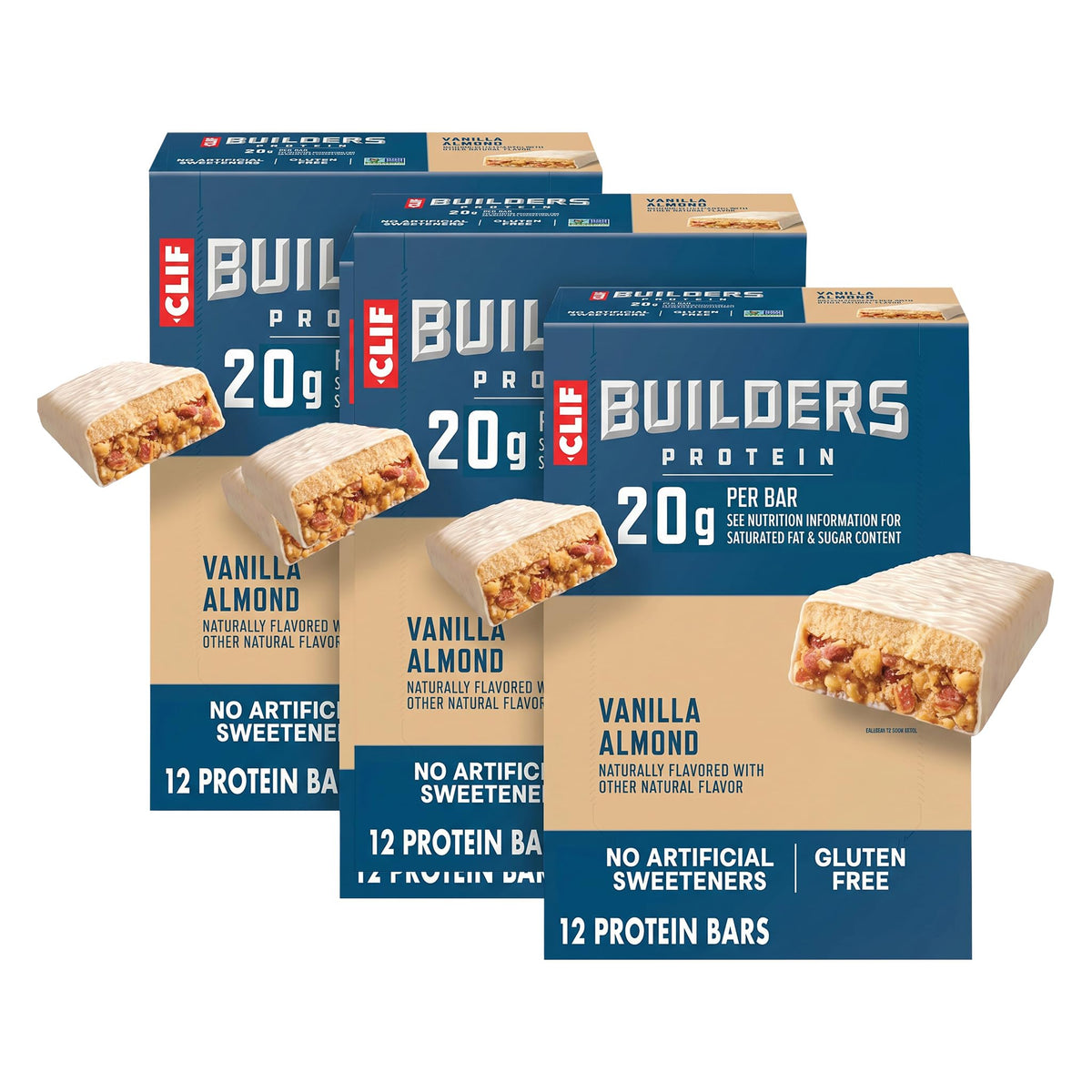 Vanilla Almond Protein Bars 20g Plant Protein