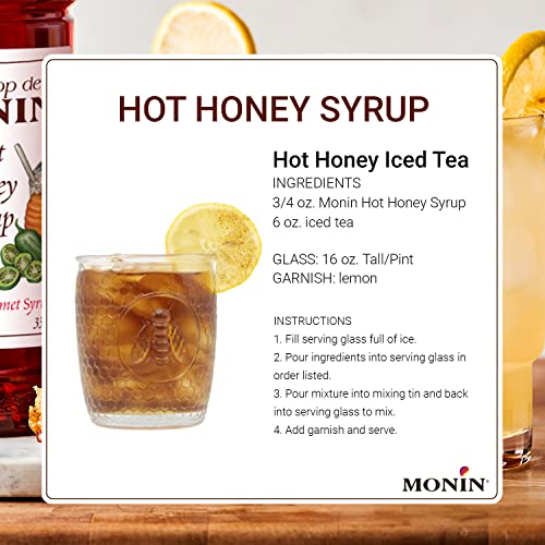 Hot Honey Syrup Sweet and Spicy 1 Liter 4-Pack