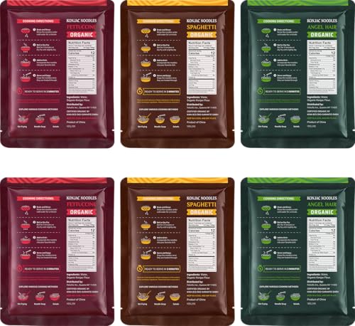 Organic Konjac Shirataki Noodles 3-Variety Pack