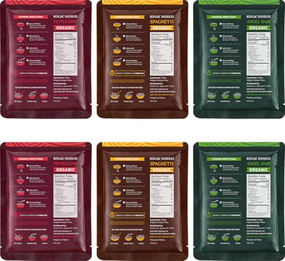 Organic Konjac Shirataki Noodles 3-Variety Pack