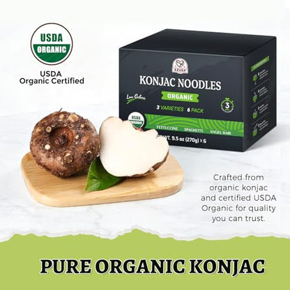 Organic Konjac Shirataki Noodles 3-Variety Pack