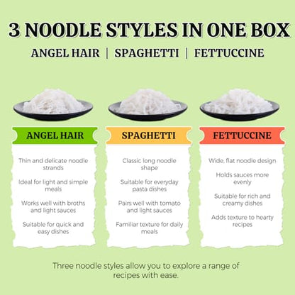 Organic Konjac Shirataki Noodles 3-Variety Pack