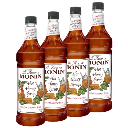 Hot Honey Syrup Sweet and Spicy 1 Liter 4-Pack