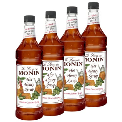 Hot Honey Syrup Sweet and Spicy 1 Liter 4-Pack