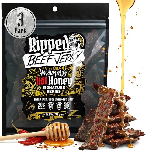 Beef Jerky Grass-Fed 20g Protein Made in USA
