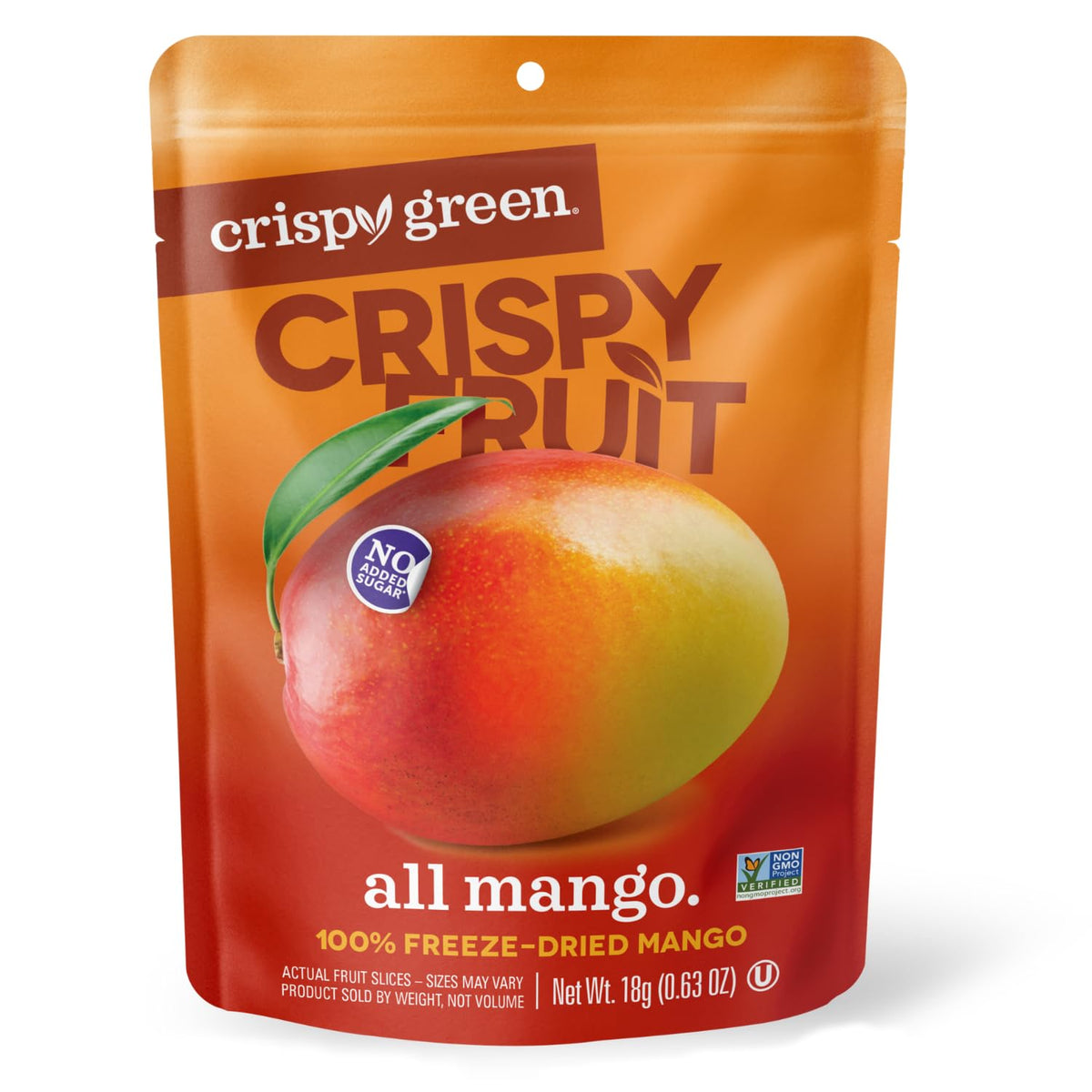 Crispy Green Natural Freeze-Dried Fruit, Single-Serve