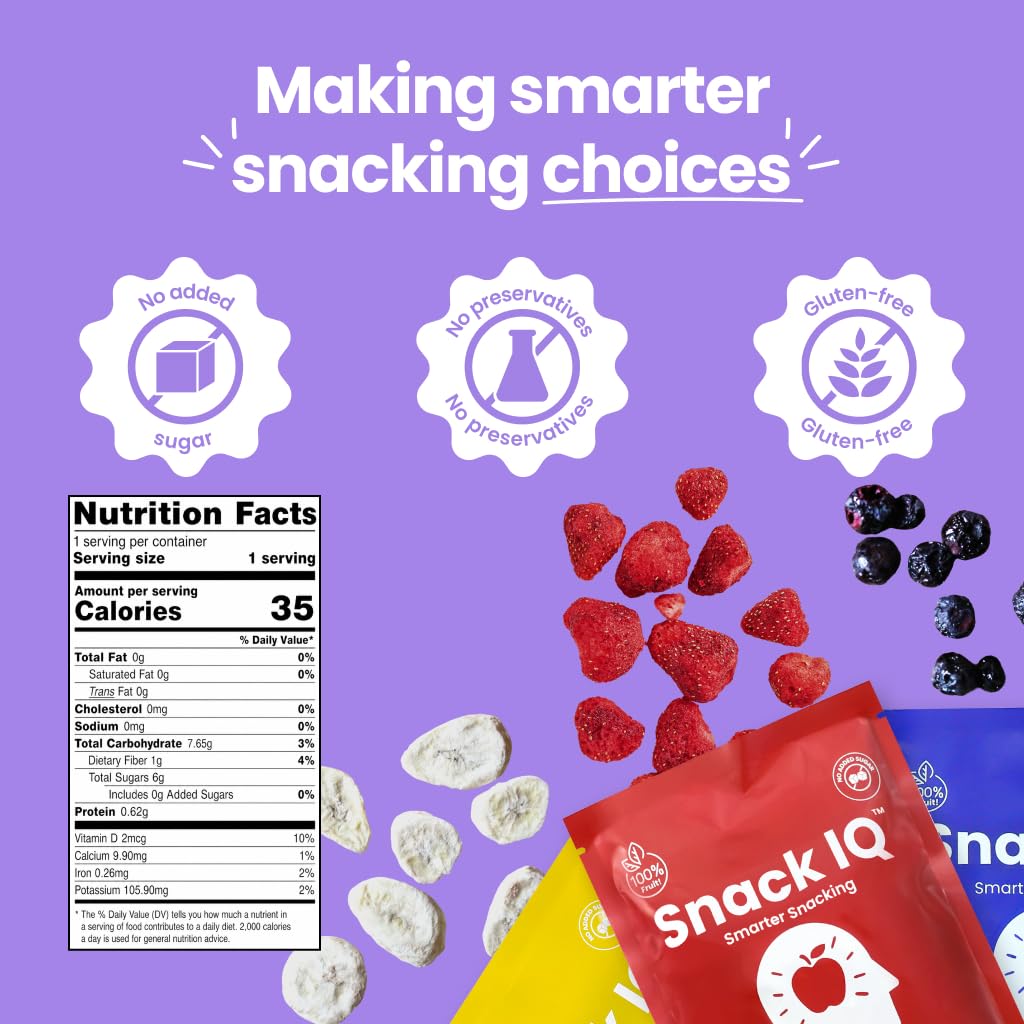 Freeze-Dried Fruit Chips No Sugar Added 12-Pack