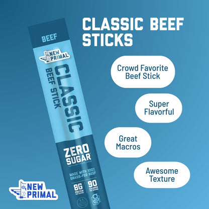 Grass-Fed Beef Sticks Classic and Spicy Pack