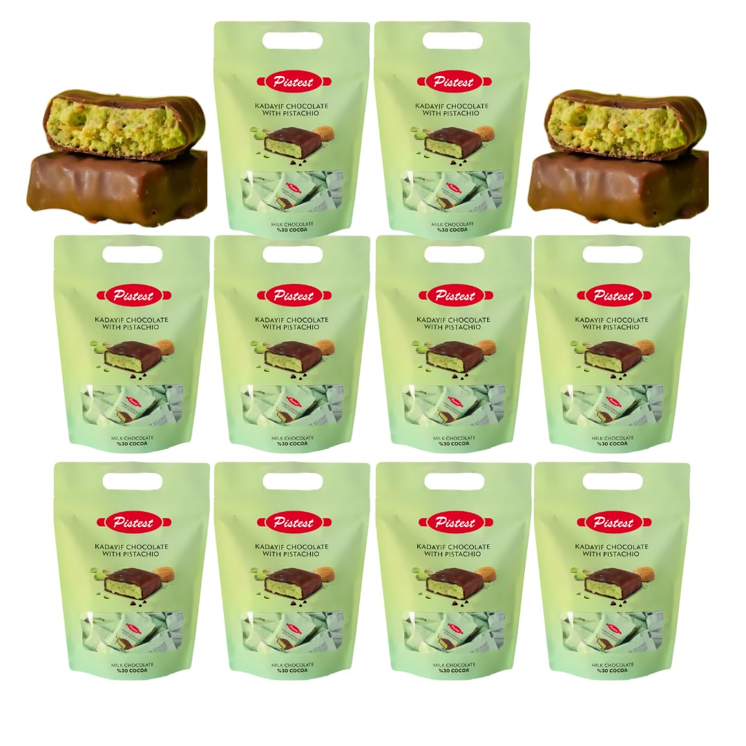 Mini Dubai Chocolate Bars Pistachio Kunafa 400 Count