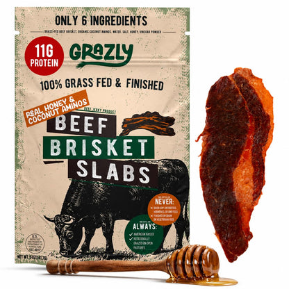 Beef Brisket Slabs Grass-Fed High-Protein Snack