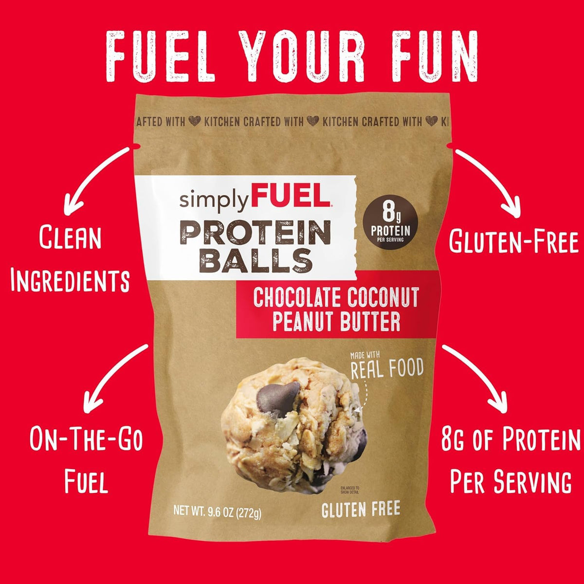Whole-Food Protein Balls Variety Pack 8g Protein