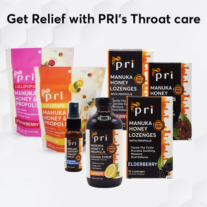 Natural Cough Syrup with Manuka Honey and Propolis
