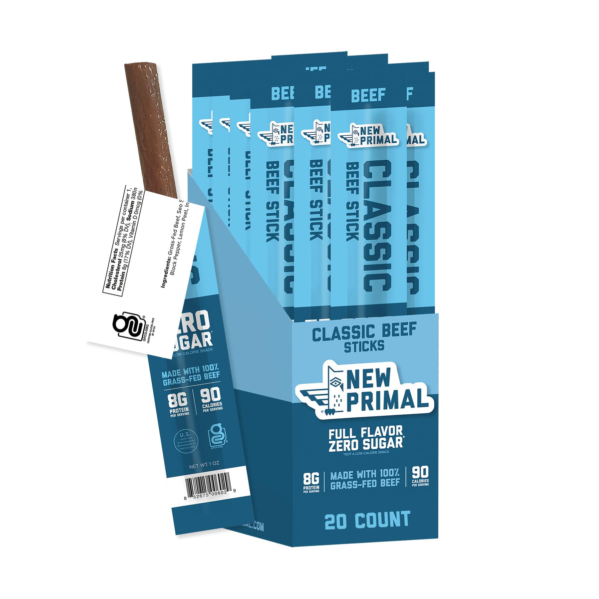 Grass-Fed Beef Sticks Classic and Spicy Pack
