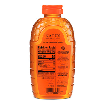 Raw Unfiltered Honey 100% Pure Natural Sweetener