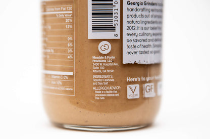 Creamy Cashew Butter No Sugar Added