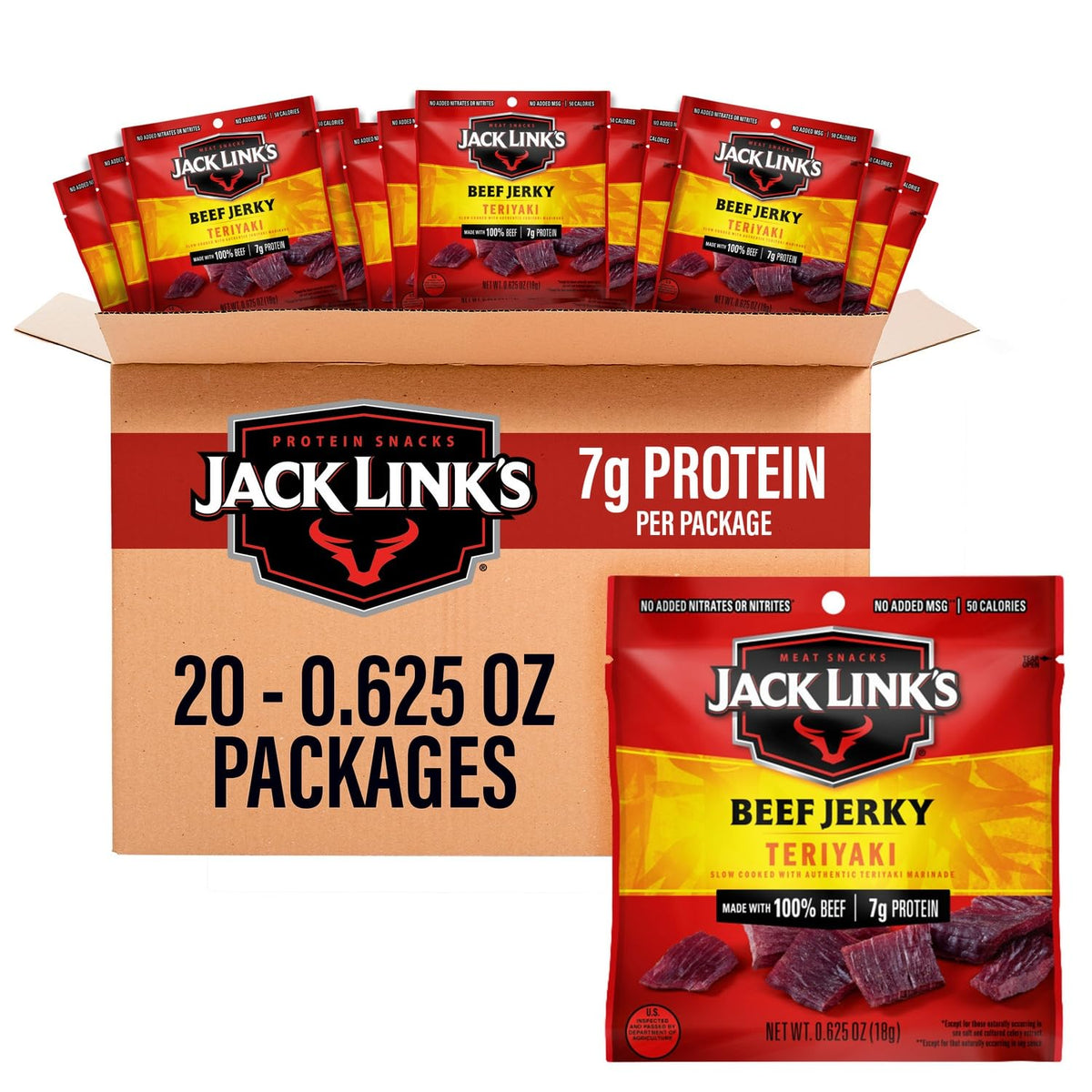 Teriyaki Beef Jerky Savory High-Protein Snack