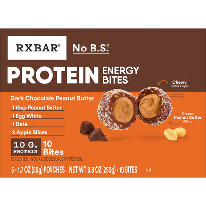Protein Energy Bites Dark Chocolate Peanut Butter