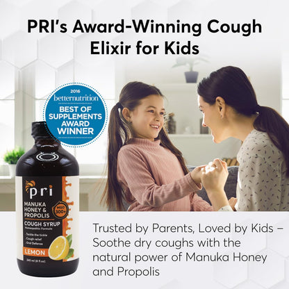 Natural Cough Syrup with Manuka Honey and Propolis