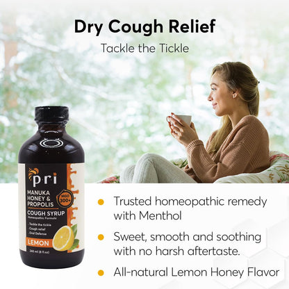 Natural Cough Syrup with Manuka Honey and Propolis