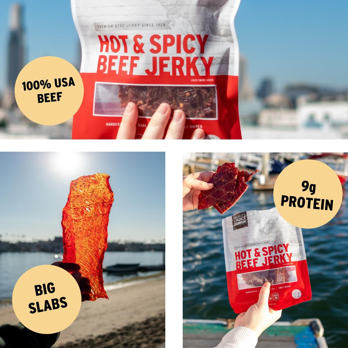 Hot and Spicy Beef Jerky Bold Premium Snack