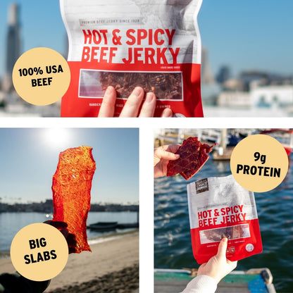 Hot and Spicy Beef Jerky Bold Premium Snack