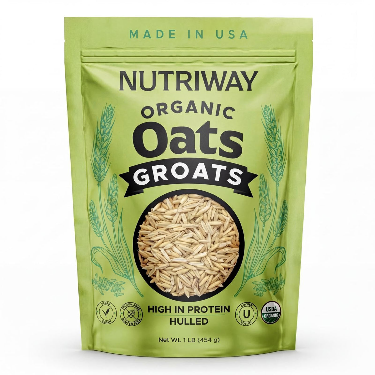 Organic Oat Groats High-Protein Whole Grain Oats