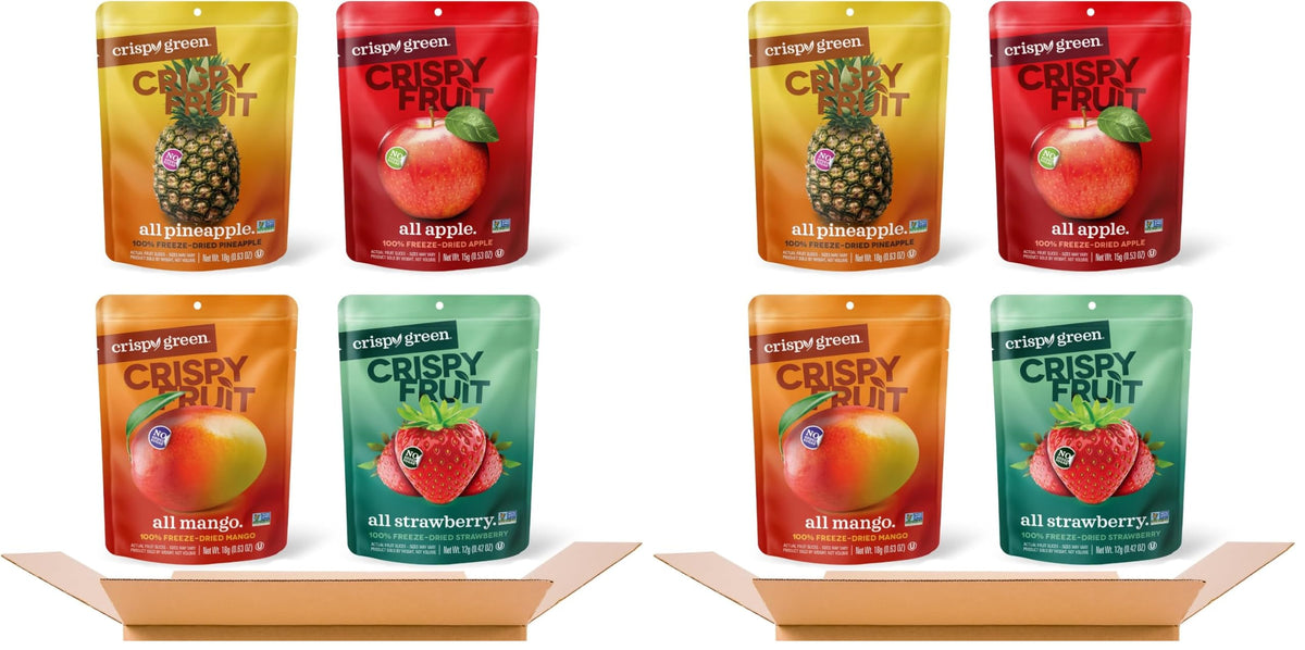 Crispy Green Natural Freeze-Dried Fruit, Single-Serve