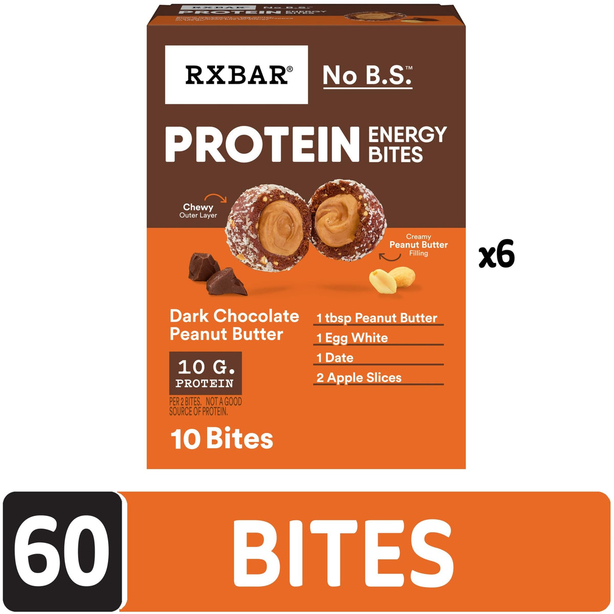 Protein Energy Bites Dark Chocolate Peanut Butter