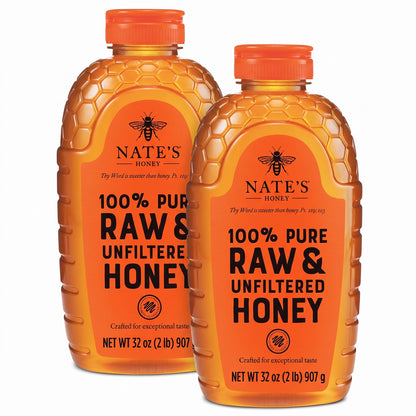 Raw Unfiltered Honey 100% Pure Natural Sweetener