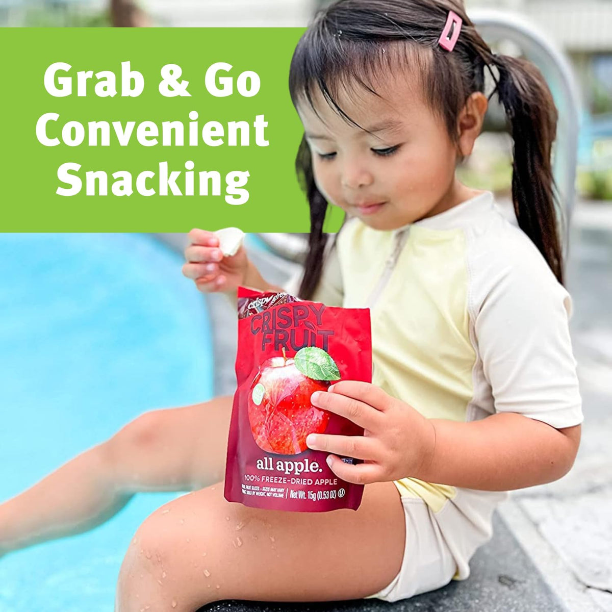 Crispy Green Natural Freeze-Dried Fruit, Single-Serve
