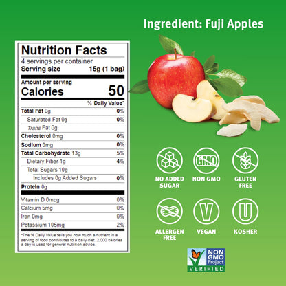Crispy Green Natural Freeze-Dried Fruit, Single-Serve