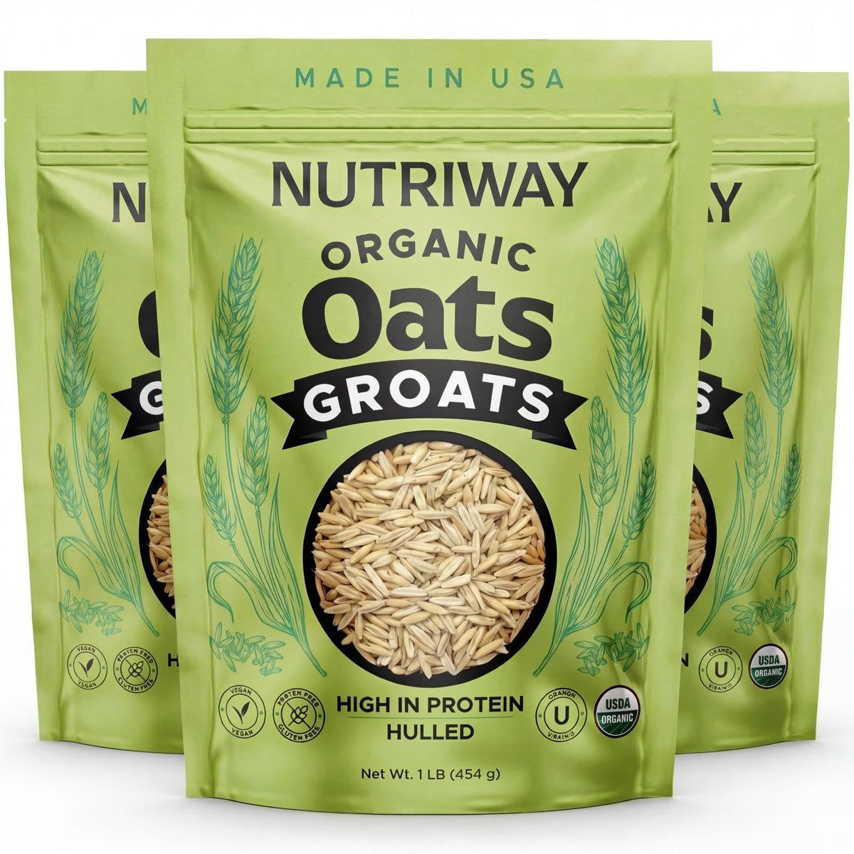 Organic Oat Groats High-Protein Whole Grain Oats