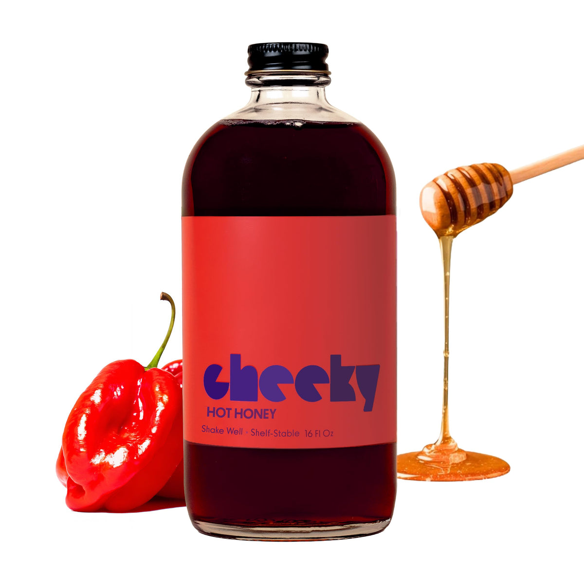 Habanero Hot Honey Syrup Sweet and Spicy 16 Oz