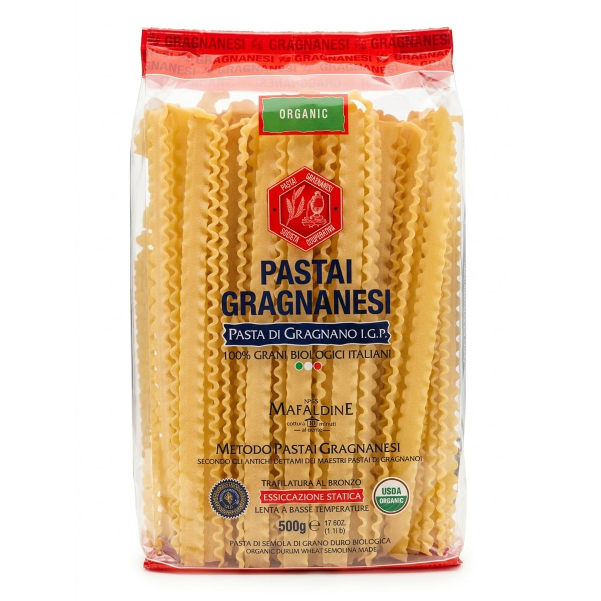 Mafaldine Italian Pasta, Organic Gragnano IGP