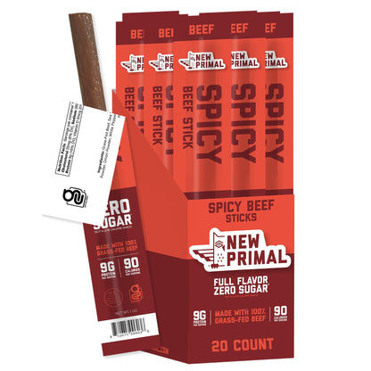 Grass-Fed Beef Sticks Classic and Spicy Pack