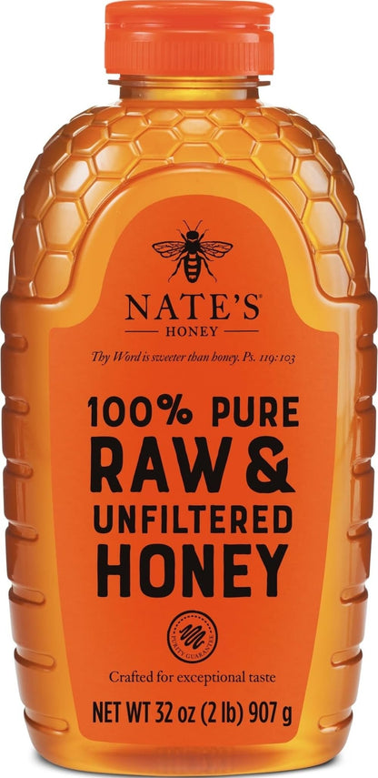Raw Unfiltered Honey 100% Pure Natural Sweetener