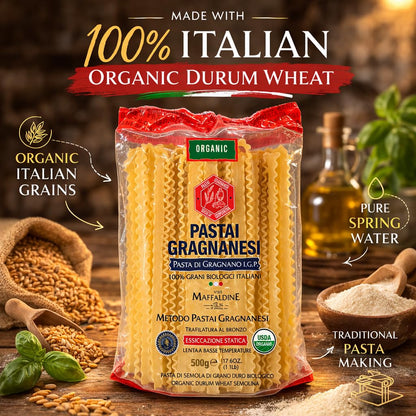 Mafaldine Italian Pasta, Organic Gragnano IGP