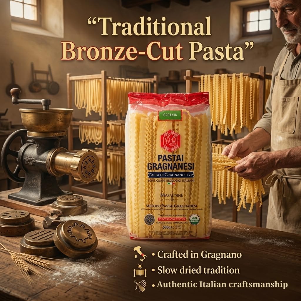 Mafaldine Italian Pasta, Organic Gragnano IGP