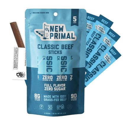Grass-Fed Beef Sticks Classic and Spicy Pack