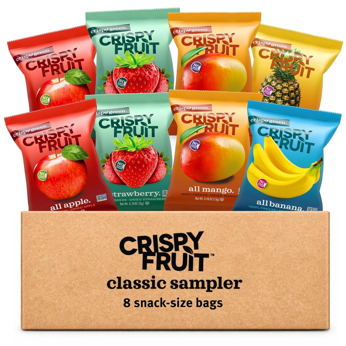 Crispy Green Natural Freeze-Dried Fruit, Single-Serve