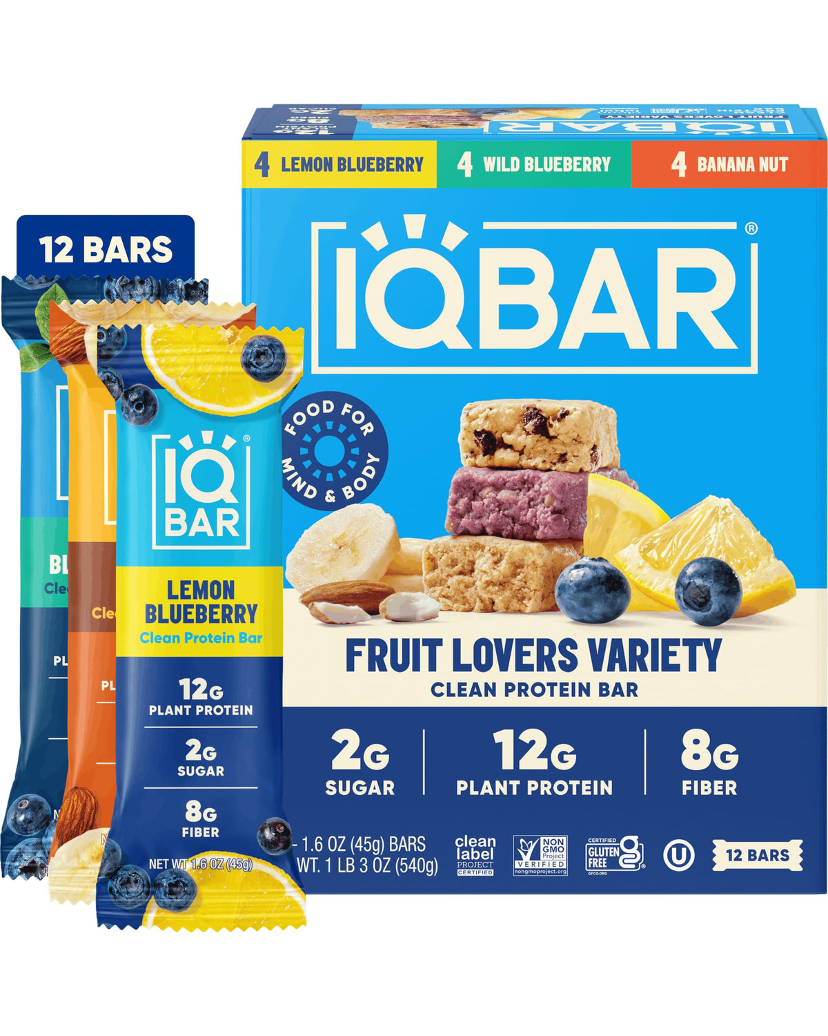 Plant Protein Bars Low-Carb High-Fiber Snack