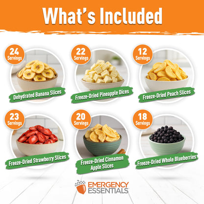 Freeze-Dried Fruit Variety Kit 119 Servings