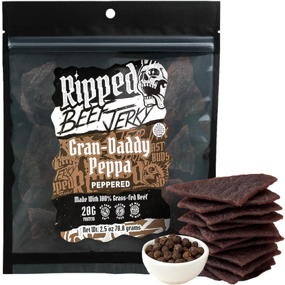 Beef Jerky Grass-Fed 20g Protein Made in USA