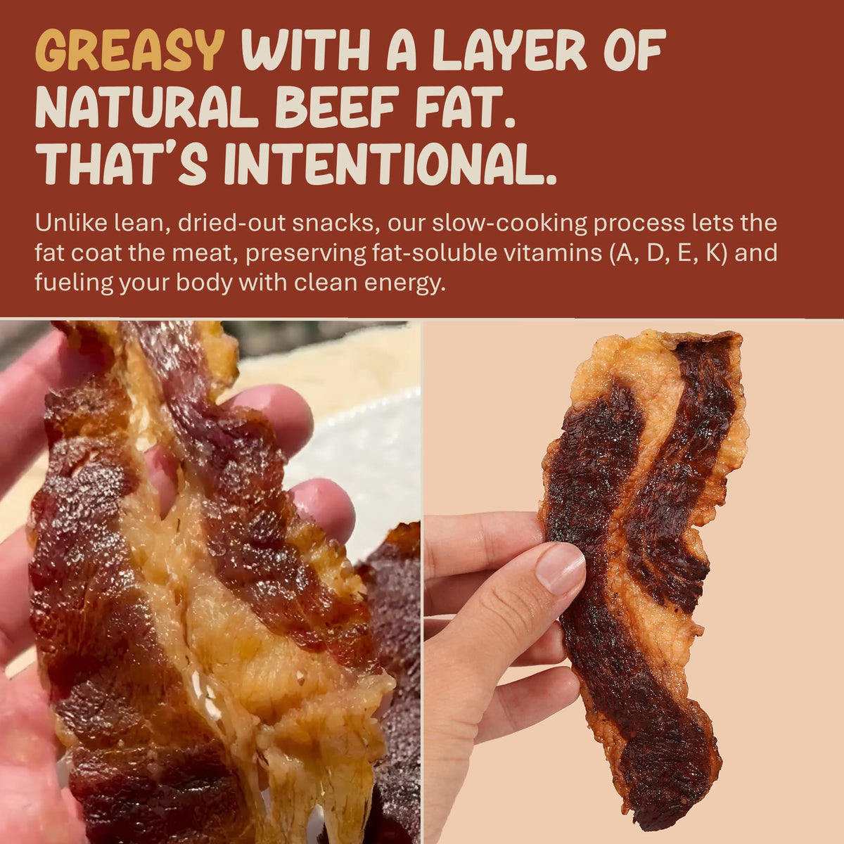 Beef Brisket Slabs Grass-Fed High-Protein Snack