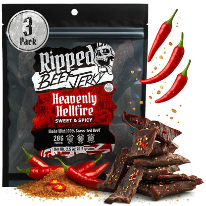 Beef Jerky Grass-Fed 20g Protein Made in USA