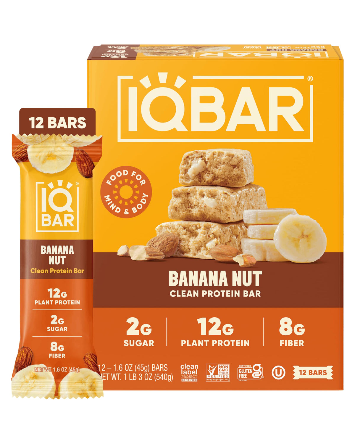 Plant Protein Bars Low-Carb High-Fiber Snack