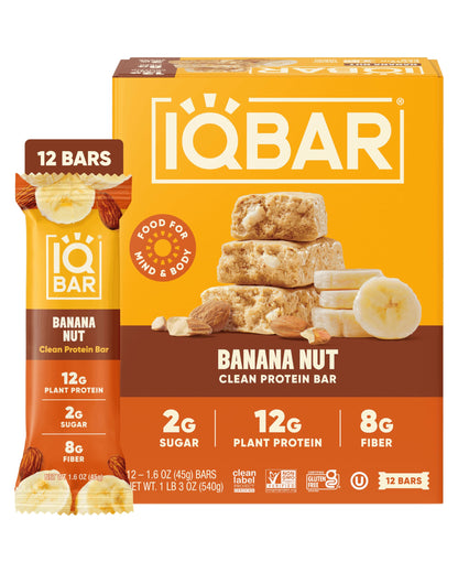 Plant Protein Bars Low-Carb High-Fiber Snack