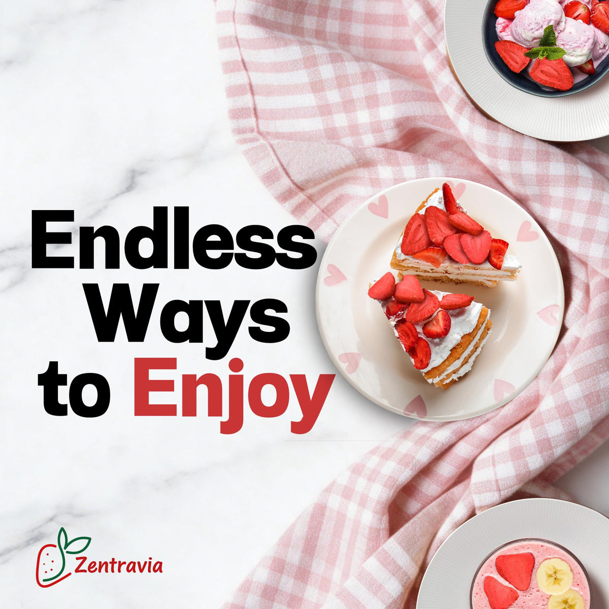 Freeze-Dried Strawberries Crispy Fruit Snack