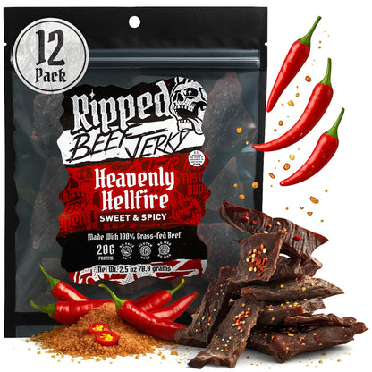 Beef Jerky Grass-Fed 20g Protein Made in USA